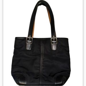 Coach black tote/shoulder bag